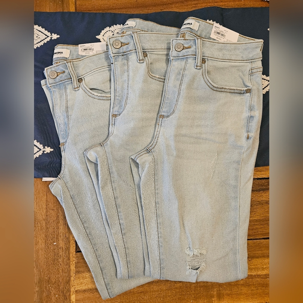 Lot of 3 Sonoma Curvy Jegging, 4R